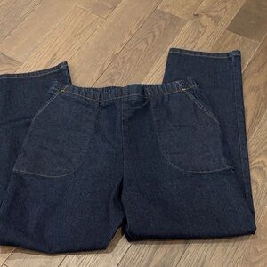 Denim&Co Women's Deep Indigo Relaxed Jeans